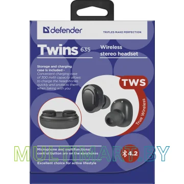 Наушники Defender Twins 635 картинка 6